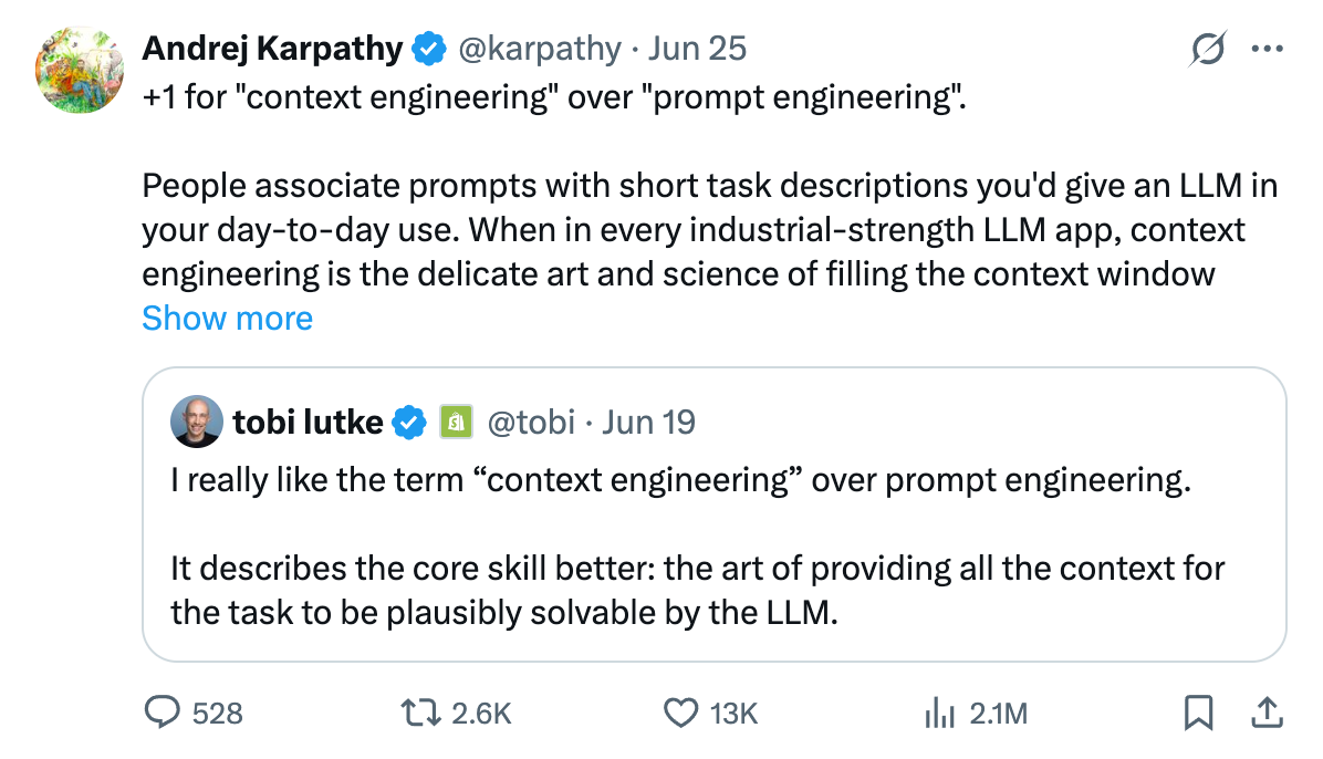 为什么你的AI助手总是搞错事？Context Engineering了解一下