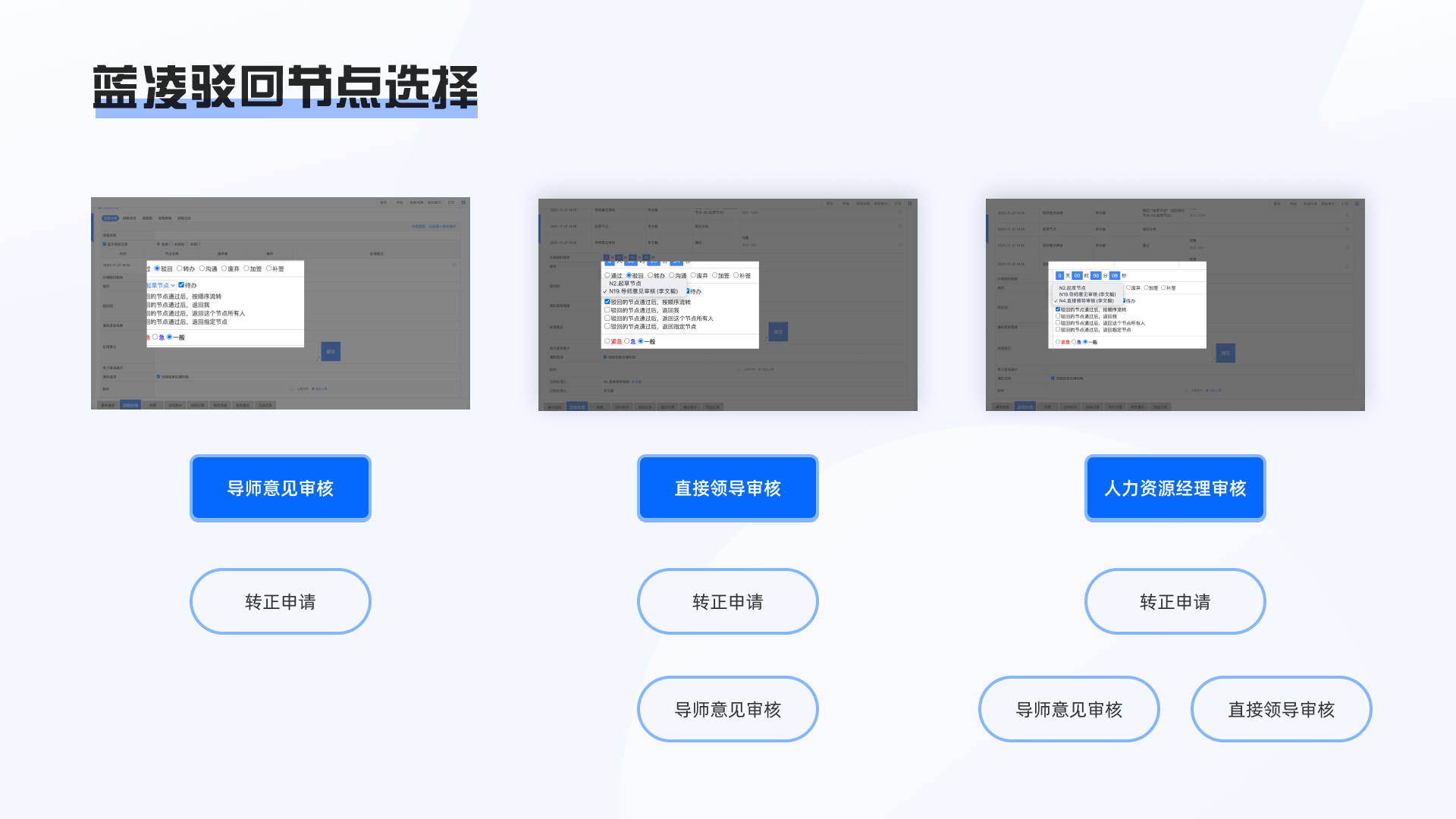 对比：蓝凌/泛微审批流程竞品分析