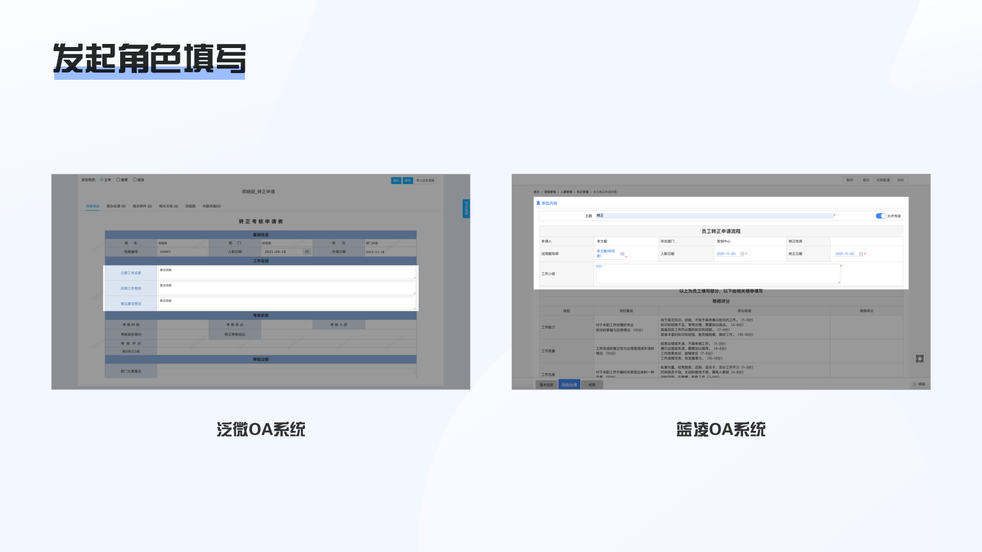 对比：蓝凌/泛微审批流程竞品分析